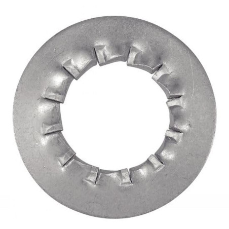 500 Rondelles éventail à dentures intérieures 5 mm - Acier zingué - Fixation sécurisée - ACTON