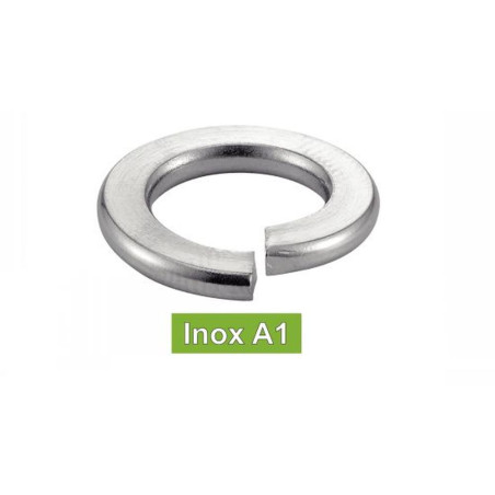 200 Rondelles élastiques Grower 8 mm - Inox A1, norme DIN 127 B - ACTON