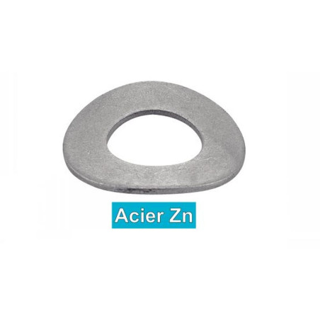 500 Rondelles Elastiques Cintrées 5 mm - DIN 137 à - UNI 8840A - Acier Zn - D-Work