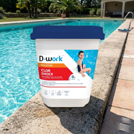 Chlore Choc 5KG 30G 0% Stabilisant - Traitement Piscine Rapide - ASTRALPOOL
