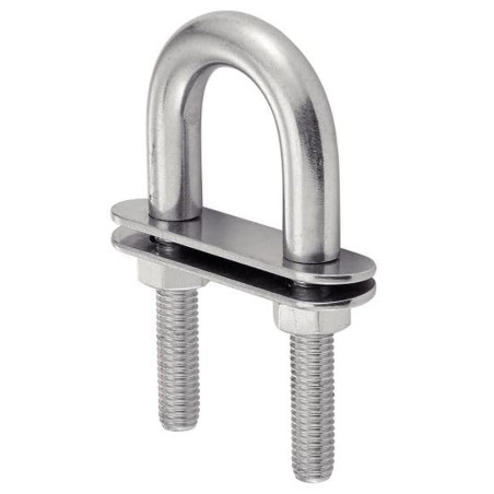 Étrier en U double plaque 12x150 mm - Inox A4 - Résistant et durable - ACTON