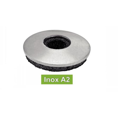 200 Rondelles d'Etanchéité avec Joint Epdm 4.8 mm - Inox A2 - D-Work