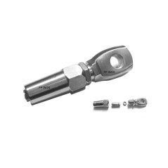 5 Embouts à œil à sertir 6 mm - Inox A4 - Résistants et durables - ACTON