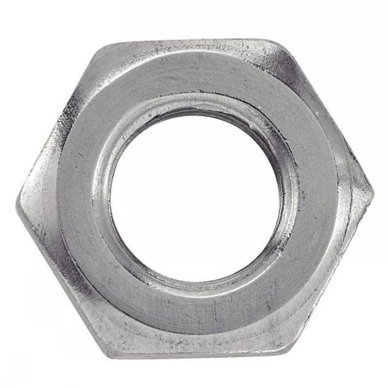 100 Écrous bas hexagonaux M1 pas fin - Inox A4, norme DIN 439 - ACTON