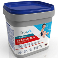 Produit Multiactions 1,25 Kg - Traitement Piscine Polyvalent - D-Work