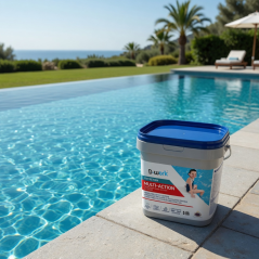 Chlore Multiactions 5 kg Pastilles 250 g - Traitement Eau Piscine Complet - D-Work