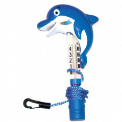 Thermomètre Dauphin - Accessoire Piscine Générique - Mesure Précise de Température - D-Work
