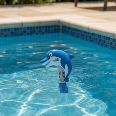 Thermomètre Dauphin - Accessoire Piscine Générique - Mesure Précise de Température - D-Work