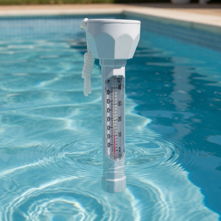 Thermomètre Cylindrique - Accessoire Piscine Générique - Mesure Précise de Température - D-Work
