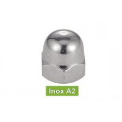 100 Écrous borgnes M12 - Inox A2, norme DIN 1587 - Résistants et durables - ACTON