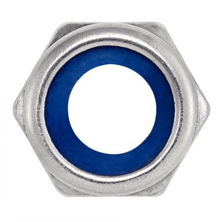 10 Écrous hexagonaux indesserrables M30 - Inox A2, DIN 985 - Résistants et durables - ACTON