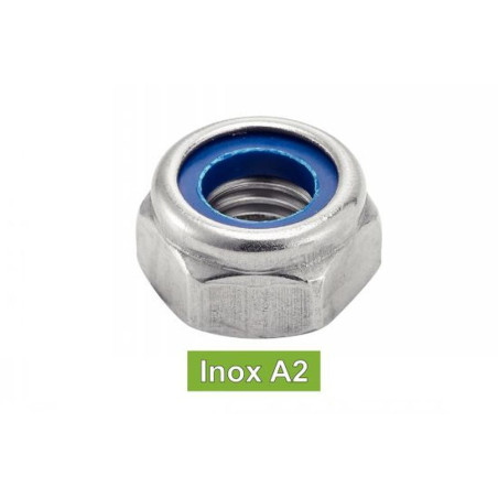 100 Ecrous Hexagonaux M10 mm - ISO 4032 - Inox A2 - D-Work