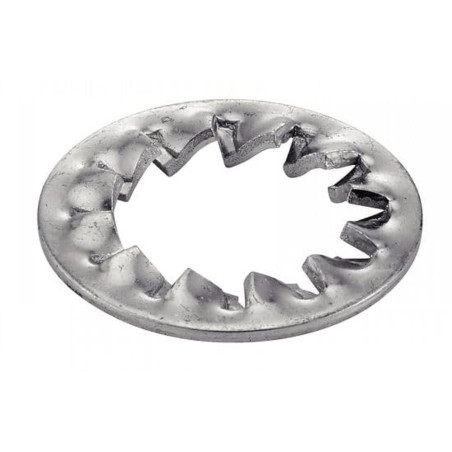 200 Rondelles éventail à dentures intérieures 12 mm - Acier zingué - Fixation sécurisée - ACTON