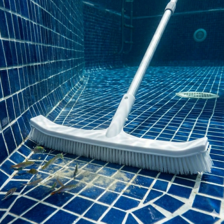Brosse Courbe 450 mm - Clip, Poids Léger 0,3 kg - Nettoyage Efficace et Pratique - ASTRALPOOL