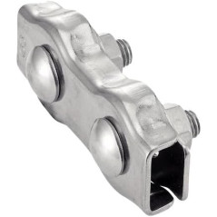 5 Serre-Câbles Plat Double 5 mm - Inox A4 - D-Work