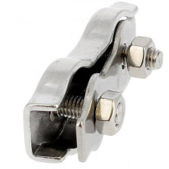5 Serre-câbles plats doubles 5 mm - Inox A4 - Résistants et durables - ACTON