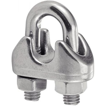 5 Serre-câbles à étrier M8 - Inox A4 - Résistants et anticorrosion - ACTON