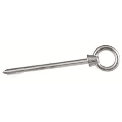 5 Pitons à œil 6x40 mm - Inox A4 - Résistants et durables - ACTON