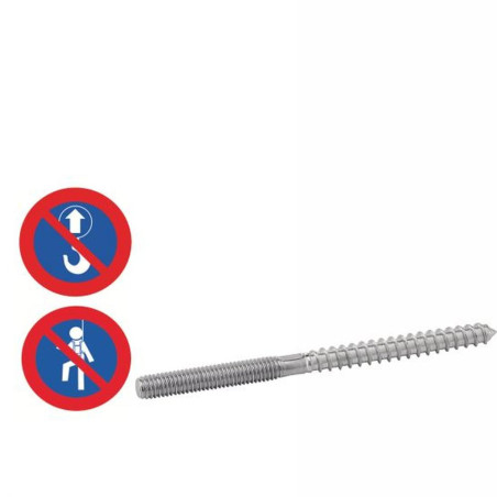 5 Pattes à Vis Pas à Gauche 8 x 130 mm - Inox A4 - D-Work