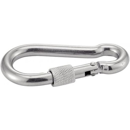 5 Mousquetons avec Vis de Securité 8 mm - Inox A4 - D-Work