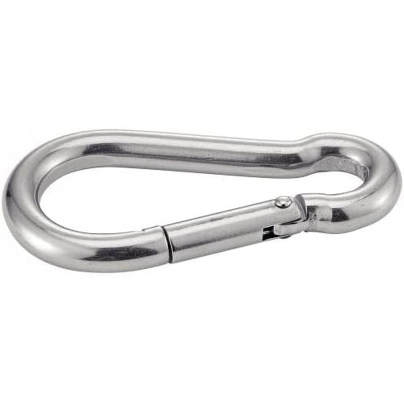 5 Mousquetons 6 mm - Inox A4 - Résistants et durables - ACTON