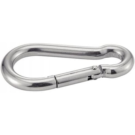 5 Mousquetons 10 mm - Inox A4 - Résistants et durables - ACTON