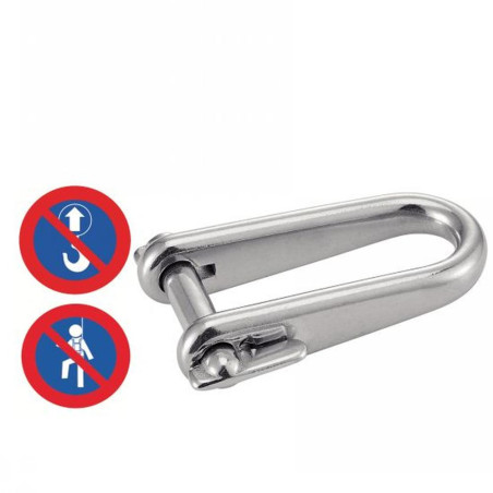 5 Manilles Longues Rapide 5 mm - Inox A4 - D-Work