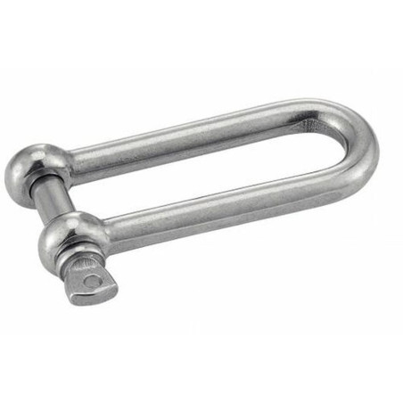5 Manilles Droite Longue Forgée 10 mm - Inox A4 - D-Work