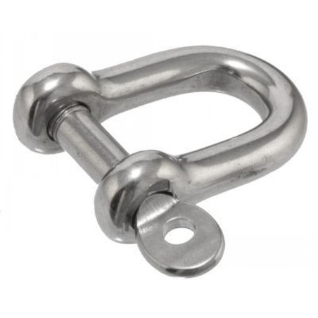 Manille droite forgée 10 mm - Inox A4 - Axe imperdable - ACTON
