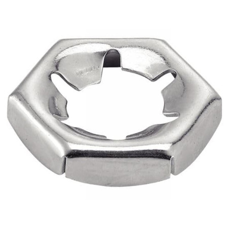 200 Écrous hexagonaux autofreines M10 - Acier zingué, norme DIN 7967 - ACTON