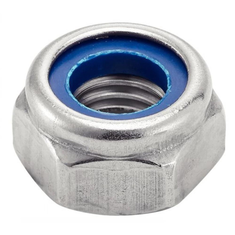50 Écrous hauts hexagonaux indesserrables M24 - Inox A2, DIN 982 - Résistants et durables - ACTON
