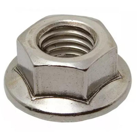 100 Écrous à embase crantée M10 - Inox A4, norme DIN 6923 - Résistants et durables - ACTON