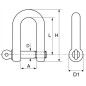 10 Manilles droites forgées 4 mm - Inox A4 - Résistantes et durables - ACTON