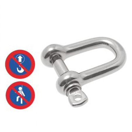 1 Manille Droite Forgée 16 mm - Inox A4 - D-Work