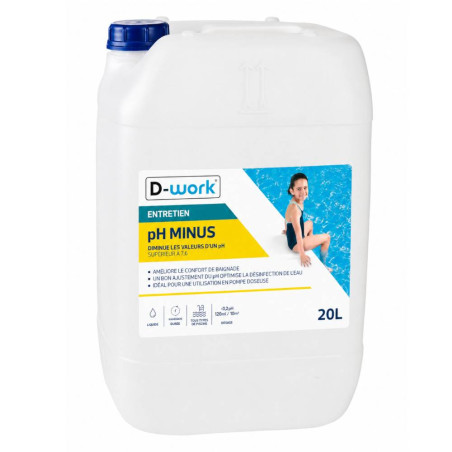 Ph Minus 20L 15% - Solution Liquide pour Piscine - Ajustement pH Rapide et Efficace - ASTRALPOOL