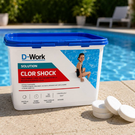 Chlore Choc 1KG 30G 0% Stabilisant - Traitement Piscine Rapide - ASTRALPOOL