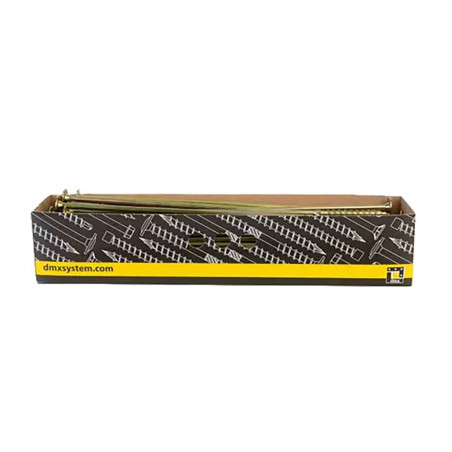 50 Vis de Construction à Tête Large 8x360 mm T40 - Acier Zingué - Fixation Robuste - D-Work