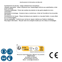 200 Vis d’Écartement 6x70 mm T30 - Fiables et Pratiques - D-Work