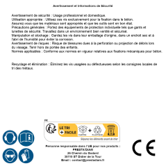 50 Vis Pour Béton 7,5x100 mm - Fiables Et Durables - D-Work
