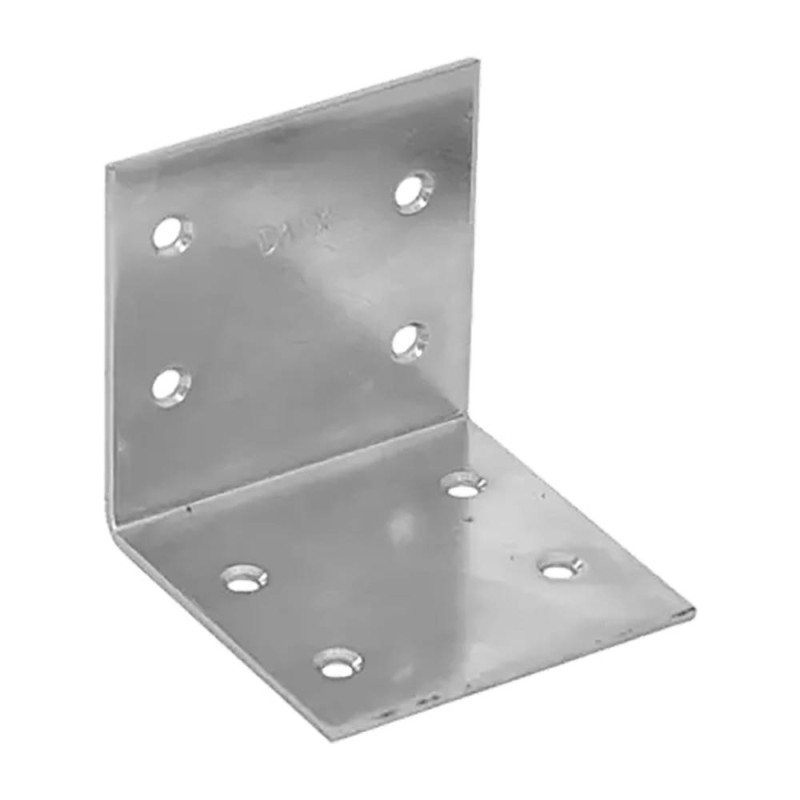 20 Équerres Larges Zinguées 60x60x60x2 mm - Fixation Robuste - D-Work