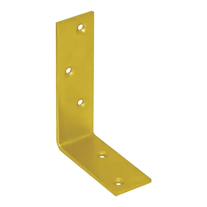 20 Équerres de Construction KB1 100x75x30x3 mm - Acier - Fixation Solide - D-Work