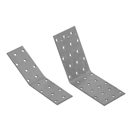 20 Équerres 135° KLR 140x140x55x2,5 mm - Acier - Fixation Robuste - D-Work
