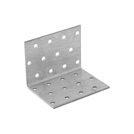20 Équerres Perforées Km5 - 60X60X80X2.0 mm - D-Work