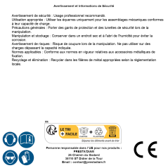 20 Équerres Perforées Km5 - 60X60X80X2.0 mm - D-Work