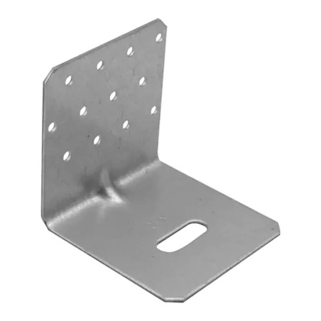 20 Équerres Réglables Renforcées 80x80x80x2,0 mm - Acier - Fixation Solide - D-Work