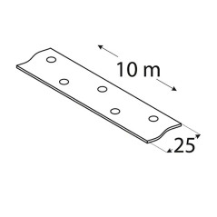 Bande De Fixation Perforée Tm1/10 - 25X1.5 mm /10 M - D-Work