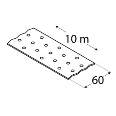 Bande De Fixation Perforée Tm3/10 - 60X2.0 mm /10 M - D-Work
