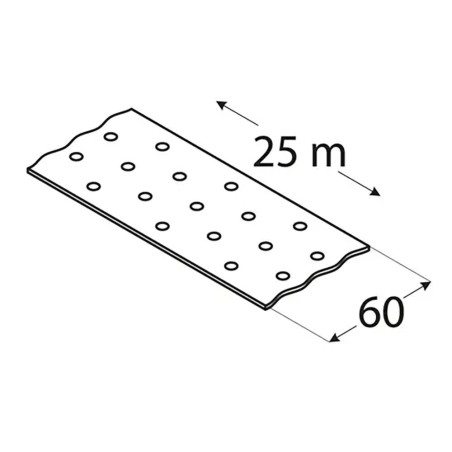 Bande De Fixation Perforée Tm3/25 - 60X2.0 mm /25 M - D-Work