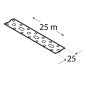 Bande De Fixation Perforée Tm4/25 - 25X1.5 mm /25 M - D-Work Bande De Fixation Perforée Tm4/25 - 25X1.5 mm /25 M - D-Work
