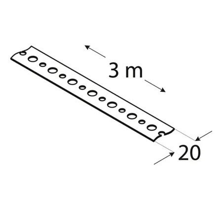 10 Bandes De Fixation Perforées Tm5/3 - 19X0.9 mm /3 M - D-Work